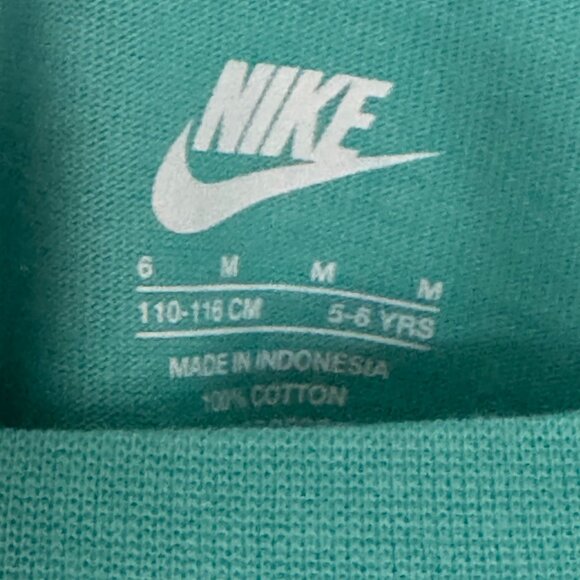 Nike Girls Mint Green T Shirt Dress Front Pockets Size M Medium 6 New with Tags - Picture 7 of 11
